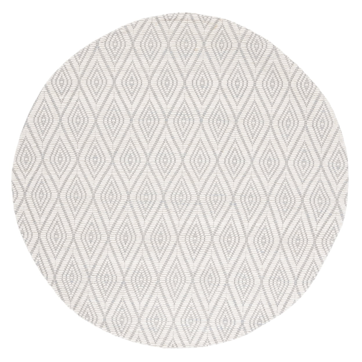SAFAVIEH Marbella Winston Diamond Area Rug, Light Blue/Ivory, 3' x 5'