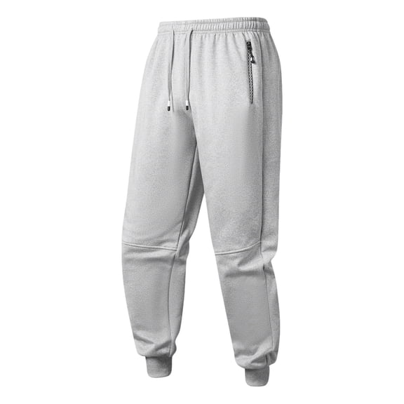 LIaqionyy Mens Sweatpants Fleece Lined Winter Jogger Pant Drawstring Warm Running Joggers with Pockets