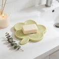 thumbnail image 5 of Spring Peach Soap Box Household Bathroom Washbasin Guide Silicone Soap Storage, Self Draining Soap Holder with Lid, Portable Travel Soap Case Keeps Bar Dry, 5 of 6