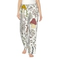 thumbnail image 2 of Picia Colorful Mushrooms and Plants Womens Soft Woven Cotton Elastic Waistband Sleep Pajama Pant Lounge Sleep Pant With Pockets And Drawstring-X-Large, 2 of 9