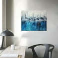 thumbnail image 3 of ARISTURING  Abstract Wall Art Canvas Prints - Grey Blue Teal Canvas Wall Decor Modern Artwork Art Prints Pictures Large Wall Art for Living Room Bedroom Bathroom Home Apartment Office, 3 of 4