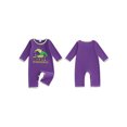 thumbnail image 2 of BemeyourBBs Newborn Baby Boy Girl Mardi Gras Outfits Spring Fall Winter Romper Carnival Long Sleeve Letters Circus Hat Embroidery Jumpsuit One Piece Baby Essentials Clothes, 2 of 9