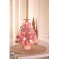 thumbnail image 5 of Mini Pink Christmas Tree Artificial Christmas Tree With Lights,Tabletop Xmas Tree with Star Treetop,Ball Ornaments Light Up Small Spruce Tree Battery Operated for DIY Holiday Winter Home Decor, 5 of 5