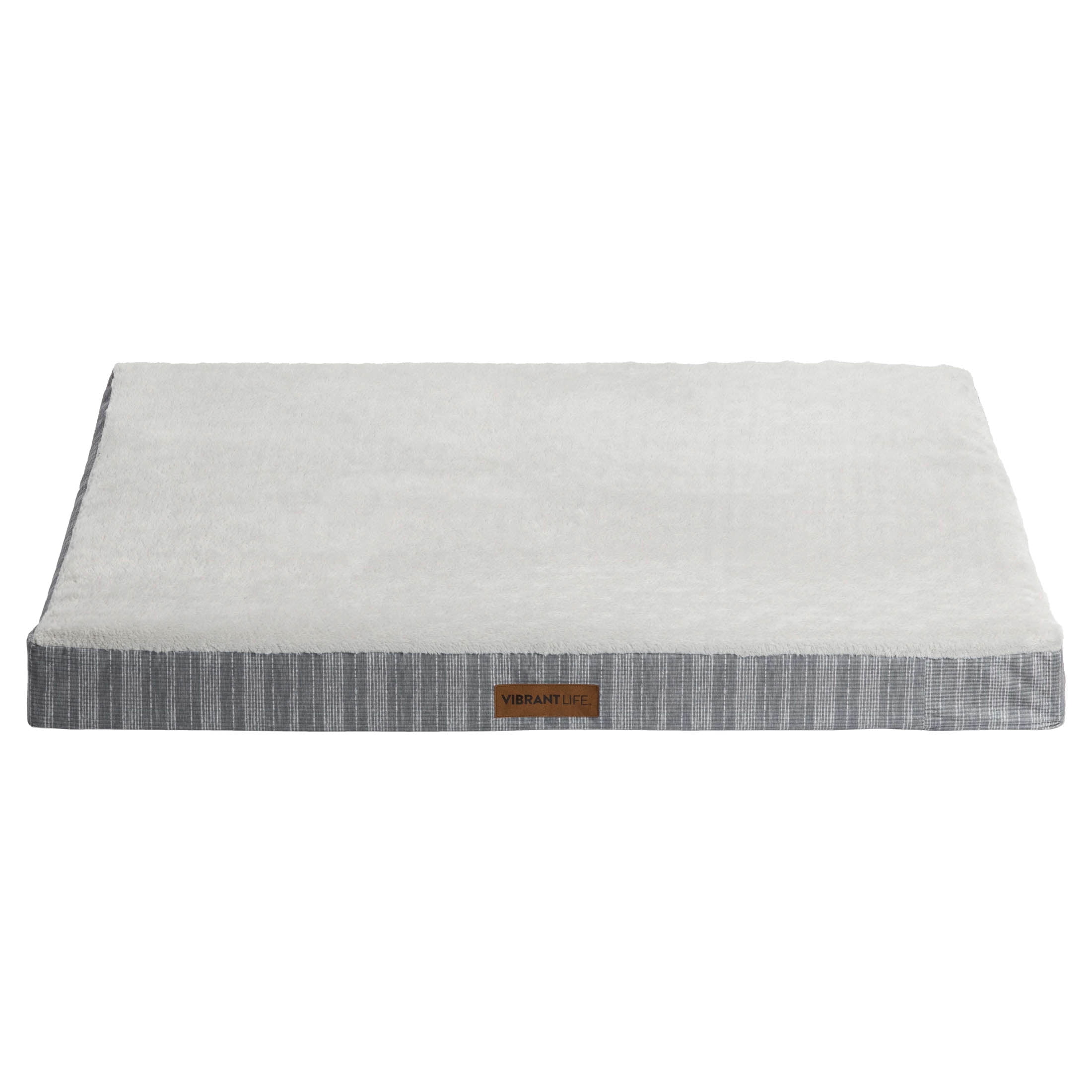 (2 pack) Vibrant Life Jumbo Orthopedic Foam Dog Bed for Large Breeds , Extra Large 41" x 31", Grey