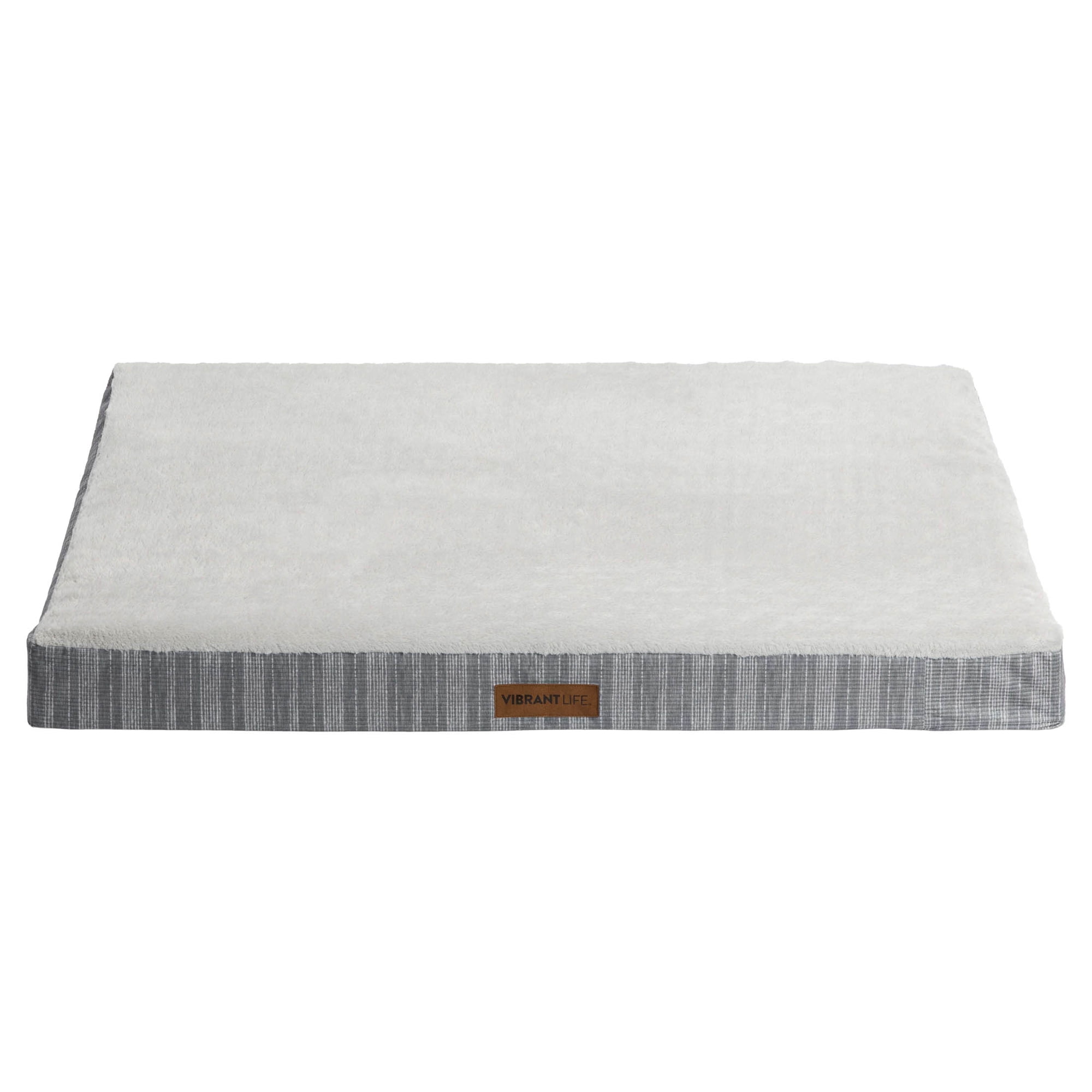 Vibrant Life Jumbo Orthopedic Foam Dog Bed for Large Breeds , Extra Large 41" x 31", Grey