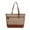 Cognac, variant on Juno Tote Bag for Women, Vegan Leather Top Handle Shoulder Bag Work Handbag By Mia K - Lavender