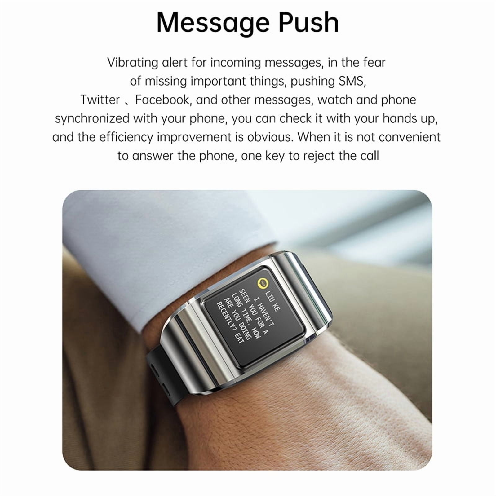 Rainbuvvy G36Pro smart watch 1.3-inch portable Bluetooth headset with built-in charging compartment AI voice assistant Android 4.0/iOS9.0 sports watch