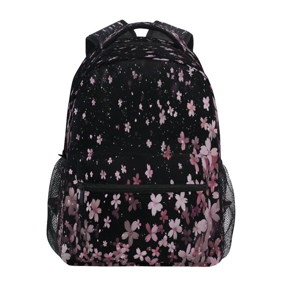 ALAZA Falling Cherry Blossoms Pattern School Backpack Elementary Stylish Bookbag Laptop Bags Travel Daypack