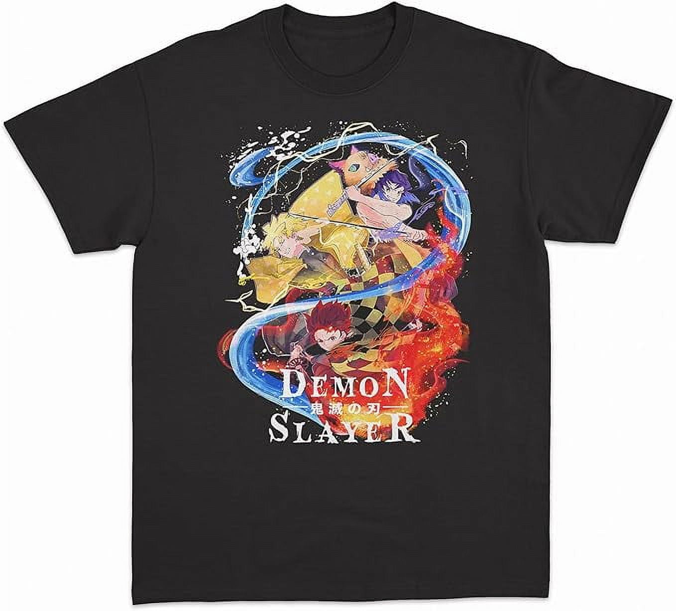 Demon Slayer Shirt Men Women Kimetsu no Yaiba Manga T-Shirt Anime Tee Casua Demon Slayer T-Shirt Anime Graphic Print Unisex Men⁄Women X-large