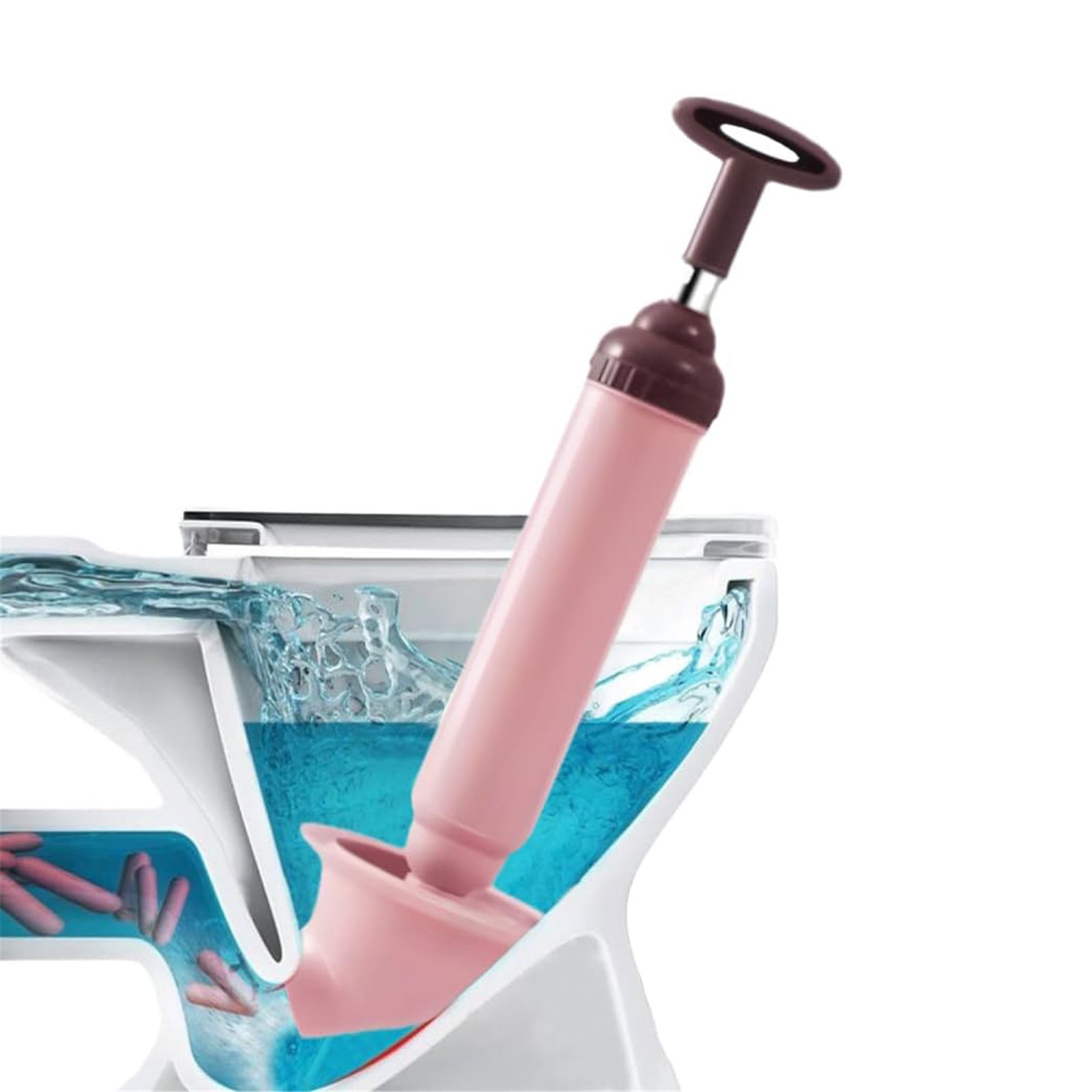 Ventouse Déboucheur WC - Haute Pression, 2 Ventouses Interchangeables - Pour Toilettes, Douches, éviers