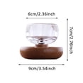thumbnail image 2 of VMWMSSR 360° Spinning Non-Tipping Glass Cup, Unbreakable Heat-Insulated Tumbler With Cork Base, Sippy Cup For Coffee, Tea & Home Decor Clear-7cm, 2 of 5