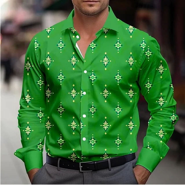 Camisa informal con estampado de cebra y estampado de leopardo para hombre, moda , con estampado 3D, estilo urbano, con solapa, manga larga, elástica, talla 6XL