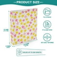 thumbnail image 3 of FORMRS 3 Ring Binder with Pockets 1.5" D-Rings Clip Board 200 Sheets Capacity, White Stars Pattern, 3 of 8