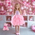 thumbnail image 3 of Vestido Suppromo de tul rosa para cumpleaños para niñas de 7 a 8 años, 3 of 7
