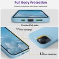 thumbnail image 4 of Compatible with iPhone 15 Case, Silicone Shockproof Slim Thin Phone Case for iPhone 15 (6.1 inch), (Baby Blue), 4 of 12