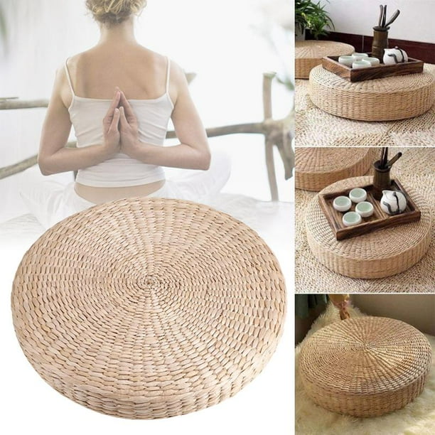 Fdit Meditation Soft Yoga, 15.75" Round Pouf Tatami Cushion Floor