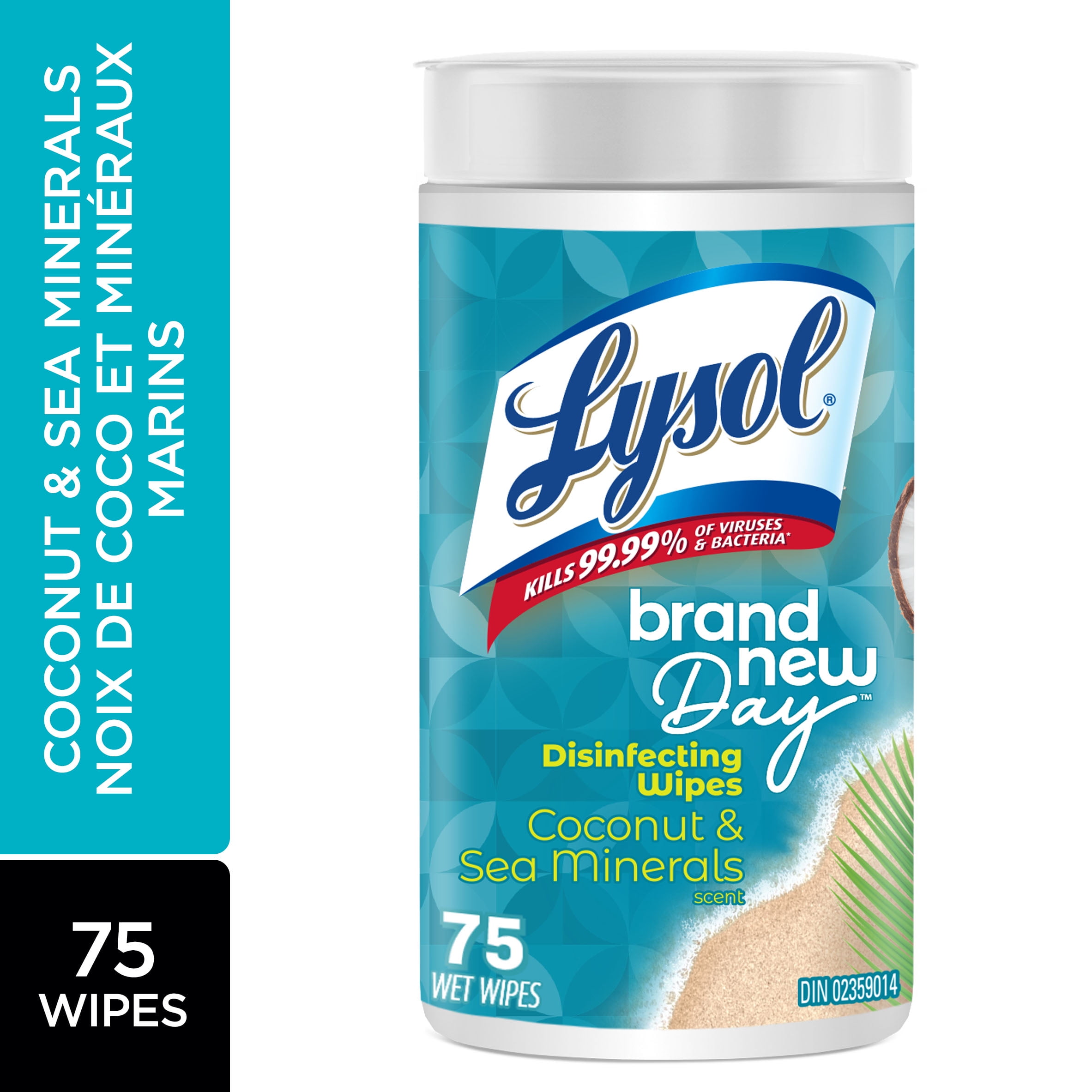 LYSOL® DISINFECTING WIPES - Brand New Day™ Coconut and Sea Minerals, 75ct