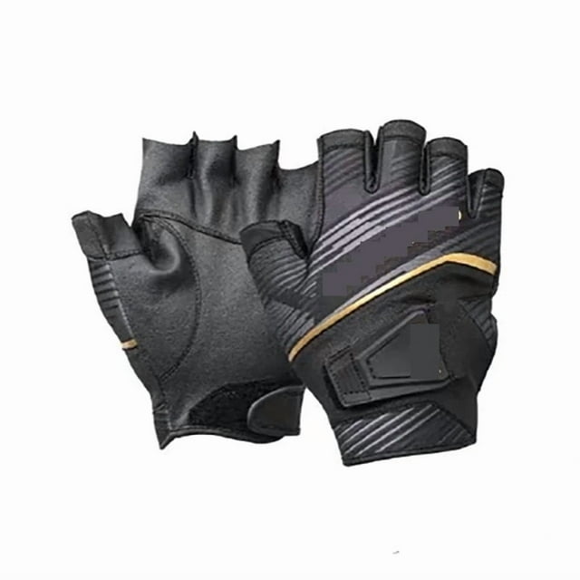 Gants en Cuir Antidérapants Demi-Doigts Camping Randonnée Cyclisme Gants Résistants à l'Usure, Largement Utilisés