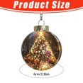thumbnail image 3 of Light‑Up Christmas Mini Scene Ornament, Xmas Tree Acrylic Hanging Pendant, Glowing Festive Tree Decoration For Holiday Home Xmas Party Decor, 3 of 6