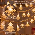 thumbnail image 1 of Guirnalda de luces navideñas de Papá Noel, colgante para árbol de Navidad, decoración navideña para el hogar, regalo de Navidad 2024, Año Nuevo 2025, 1 of 5