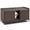 Brown, variant on Cat Litter Box Enclosure Furniture, Handwoven Rattan Cat House with Door & Mat, Hidden Cat Washroom Furniture with Large Space & S-Shaped Hooks, for Living Room, Bedroom
