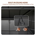 thumbnail image 6 of INTER HUT 13x11 ft Outdoor Double Roof Cedar Framed Wood Gazebo Pavilion, 6 of 7