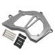 thumbnail image 1 of Cubierta de piñón delantero y plato de aluminio para motocicleta gris-plata, 1 of 8