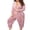 Pink Stripe, variant on Gureui Women Fleece One Piece Jumpsuit Pajamas Long Sleeve Hooded Zipper Onesie Romper Holiday Sleepwear Loungewear