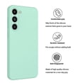thumbnail image 4 of Cell Phone Cases For S23，S23 Plus，S23 Ultra, Takfox Liquid Silicone Gel Rubber Shockproof Case Ultra Thin Fit Samsung S23 + Case Slim Matte Surface Cover for Samsung Galaxy S23 Plus 5G - Cyan, 4 of 6