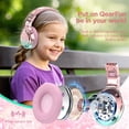 thumbnail image 3 of Auriculares QearFun Kids Bluetooth 5.3 inalámbricos con micrófono y auxiliar, 3 of 7