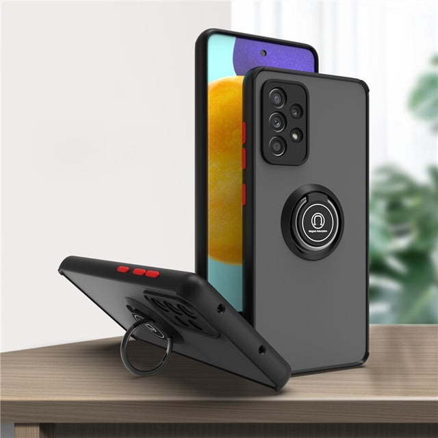 Funda magnética a prueba de golpes para Samsung Galaxy A52S, A52, A53, A12, A23, S20, S21, FE, S22 Ultra, Note 20, S10E, S10, S9 Plus, soporte de anillo Fivean unisex