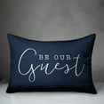 thumbnail image 2 of Creative Products Be Our Guest Navy 14x20 Indoor / Outdoor Pillow, 2 of 2