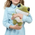 thumbnail image 5 of LGHDIWN Frog Stuffed Animals Toy with Doll Clothes, Frog Stuffed Animals Plush Toy with Removable Clothes Cute Soft Frog Plush Stuffed Gifts for Kids - 9.8 Inch, 5 of 6