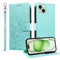 thumbnail image 1 of Funda Cartera GANGXUN con Diseño de Perrito en Relieve para iPhone 15 Plus , Protección 360° con Ranuras y Correa Desmontable, 1 of 6