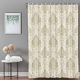 thumbnail image 2 of Bathroom Shower Curtain Vintage Mid Century Mural Texture Waterproof Shower Curtains with Hooks, Retro Beige Flower Art Bath Curtains Bathtub Curtain Home Decor 72x84in, 2 of 9