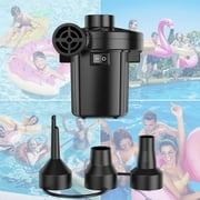 Rybozen Electric Air Pump for Inflatables,Portable Quick-Fill Air Pump with 3 Nozzles,110-120V, Inflator & Deflator