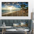 thumbnail image 1 of Beautiful Caribbean Vacation Beach - Large Beach Canvas Wall Art, 1 of 3