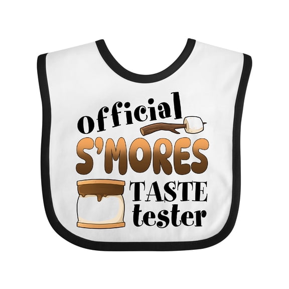 Inktastic Official S'mores Taste Tester Boys or Girls Baby Bib
