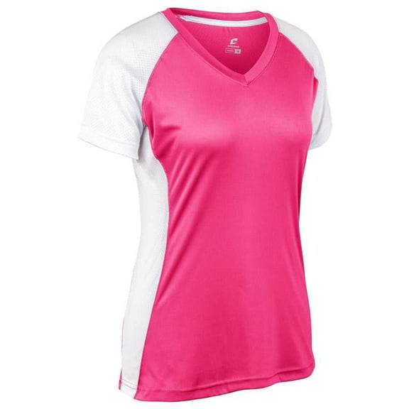 Champro Infinite V-Neck Short Sleeve Softball Jersey Women's Pink
