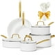 thumbnail image 1 of Juego de utensilios de cocina VONIKI Ceramic, 16 piezas, antiadherentes con utensilios, color blanco, 1 of 9