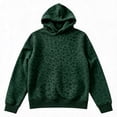 thumbnail image 4 of Fall Outfits For Women Leopard Print Hooded Sweatshirt Long Sleeve Casual Versatile Trendy Soft Pullover, 4 of 5
