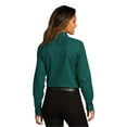 thumbnail image 2 of Port Authority Ladies Long Sleeve SuperPro React Twill Shirt, Marine Green, 4X-Large, 2 of 4