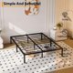 thumbnail image 2 of Negro Metálico Platform Cama Frame en Queen Size 14-Inch con Almacenamiento Space cm de Alturaigh Bearing Capacity cm de Alturaeavy- cm de Profundidaduty y Robusto No Caja Spring Required Easy..., 2 of 5