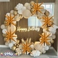 thumbnail image 4 of PMU Magic Shiny Starburst 22 Inch Mylar Foil Balloon - Orange - Party Decoration Accesory (1/Pkg) Pkg/1, 4 of 6