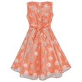 thumbnail image 3 of Flower Girls Dress Orange Rose Wedding Party Birthday 7 Years, 3 of 6