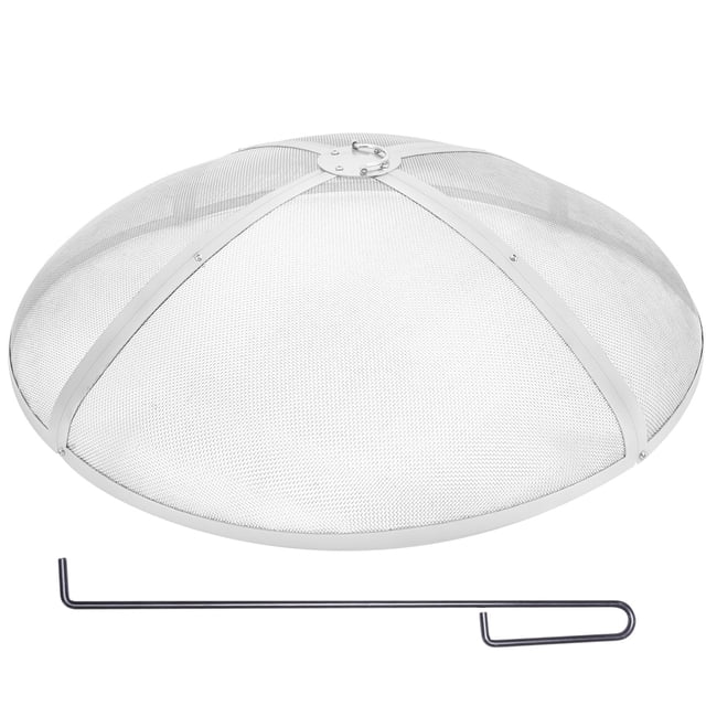 Criba redonda para fogatas VEVOR, 36 cm, acero inoxidable