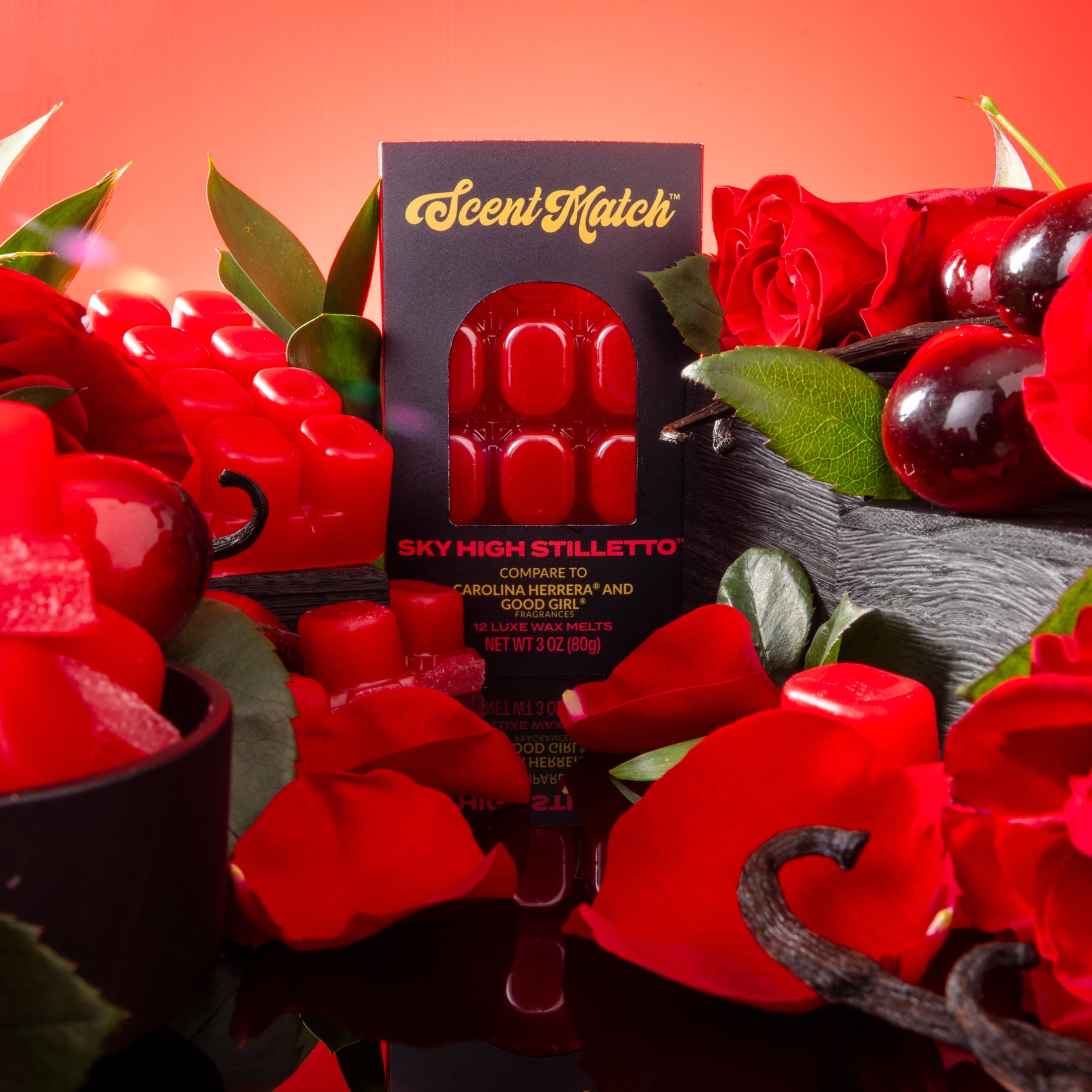 IllumiScents ScentMatch, 3 oz Wax Melts, Sky-high Stiletto (compare to: Carolina Herrea® - Very Good Girl Elixir®)