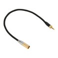 thumbnail image 3 of 3.5mm to Mini XLR Cable Internal Thread Gold Plated 3 Pin Stereo Noiseless Sound Adapter Cord for BMPCC Camcorder, 3 of 5