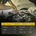 thumbnail image 2 of Starter Motor For Chrysler 200 Town & Country 3.6 Dodge Journey Crossroad 19616, 2 of 11