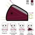 thumbnail image 5 of Child Seat Belt Adjuster Set of 2, Child Seat Belt Seat Covers - (Red & Grey), 5 of 5